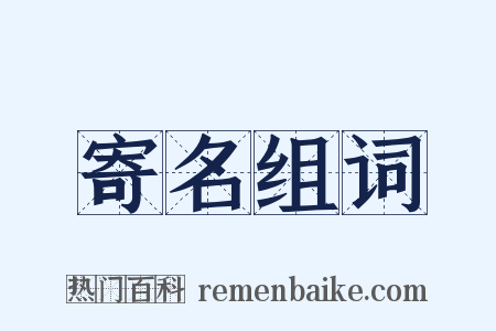 寄名组词是什么意思的图片